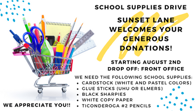  School Supplies Drive